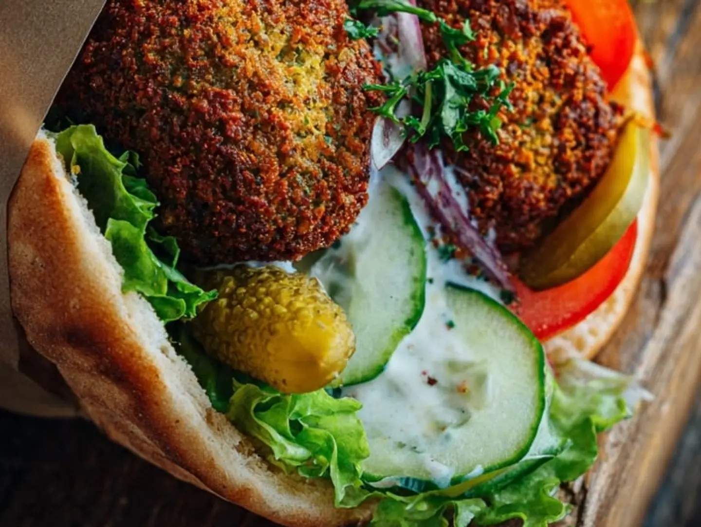 Falafel Sandwich   Pita
