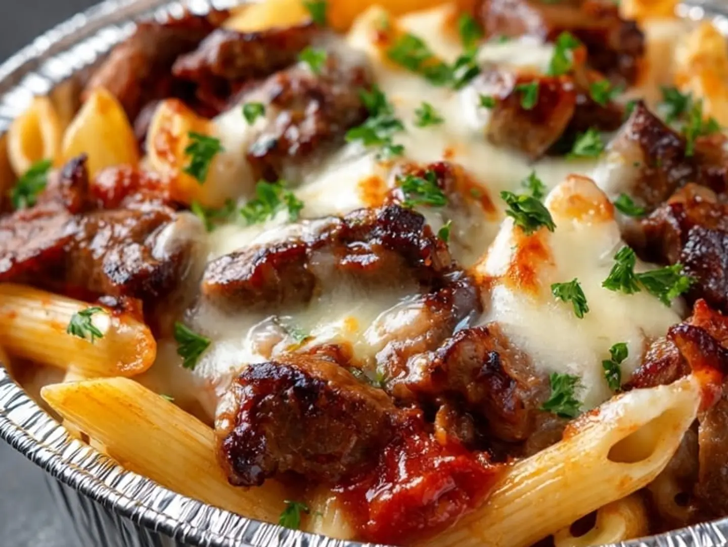 Liver Penne Pasta  Foil Tray - Large