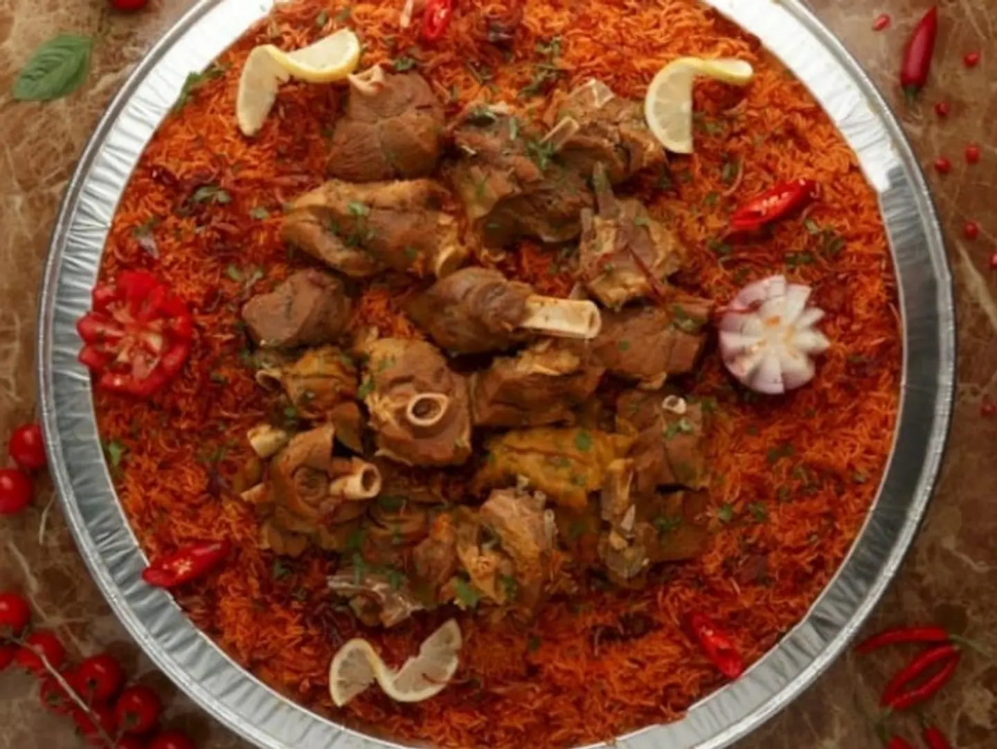 A Feast Of Naeemi Lamb Madhghout - 4 6 People