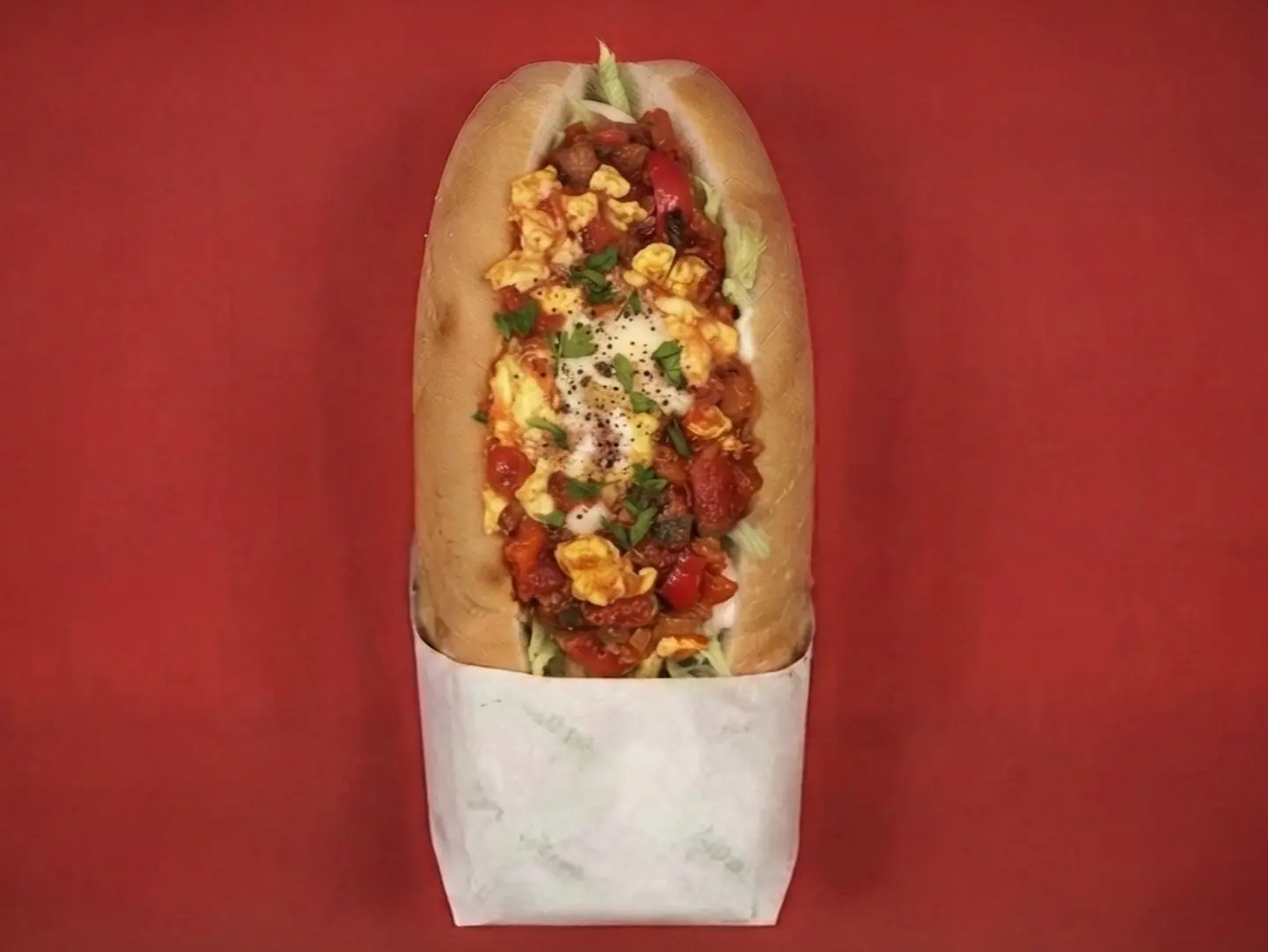 Shakshouka Egg Sandwich