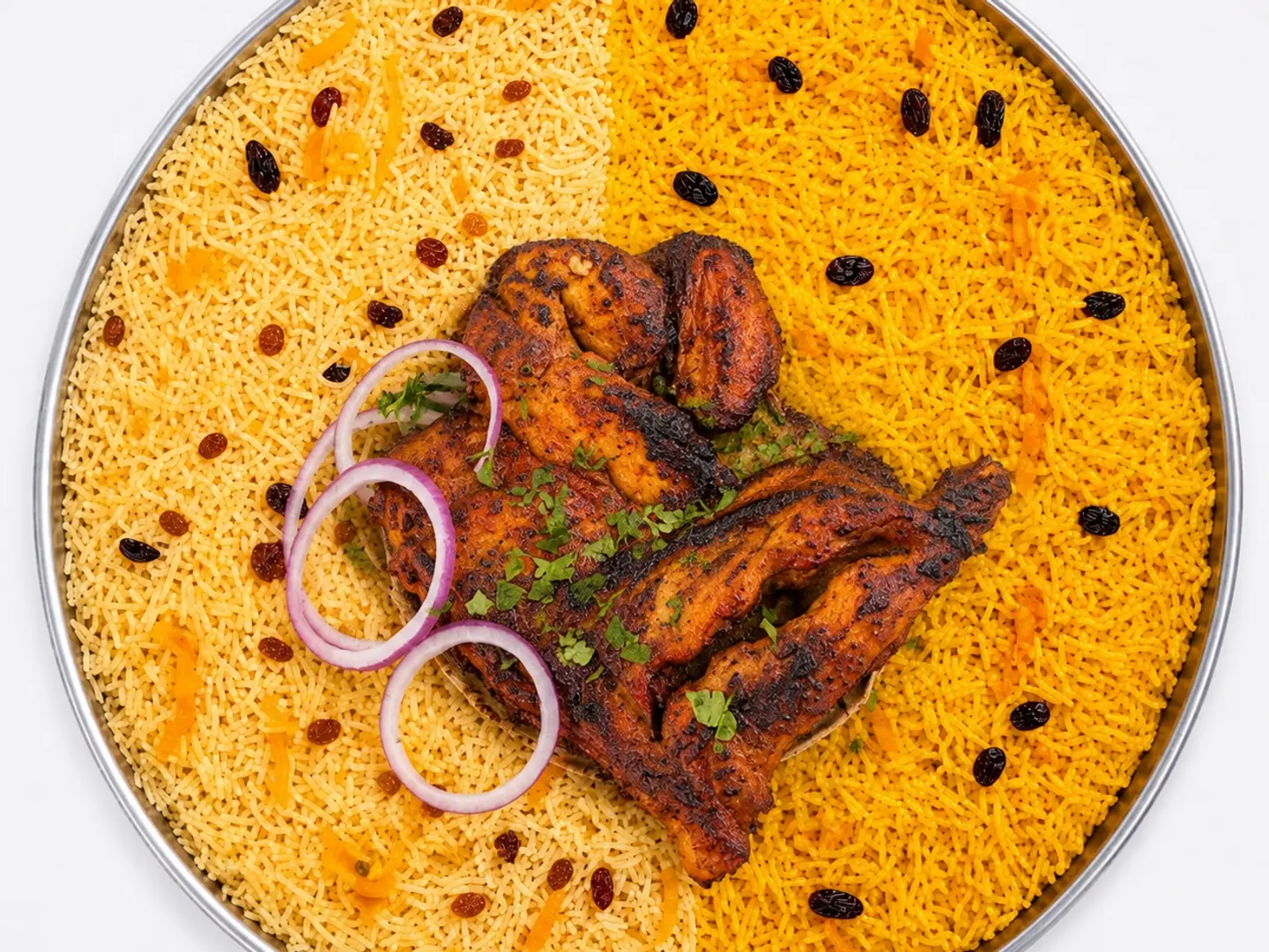Half Charcoal Grilled Chicken With Rice