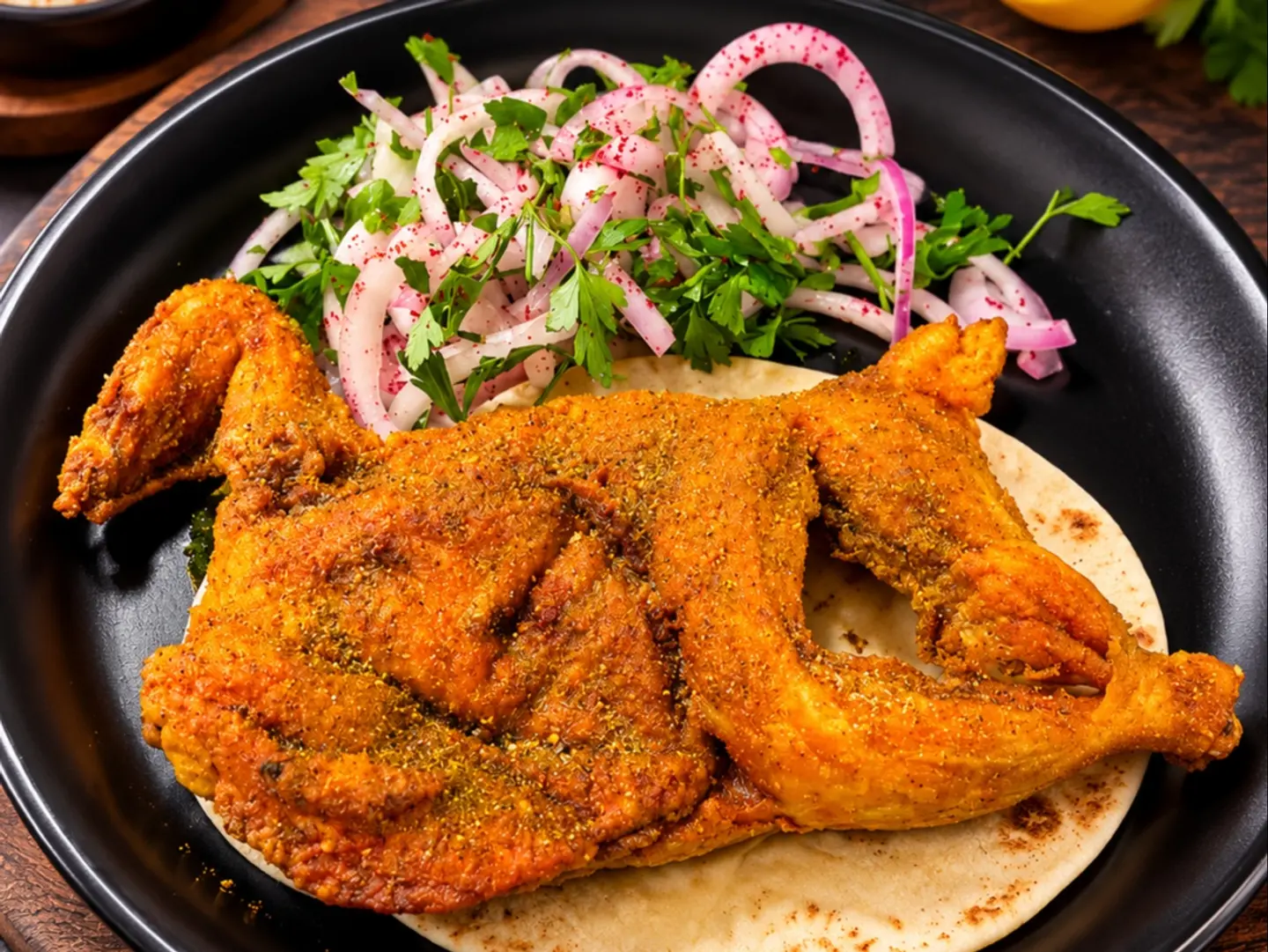 Half A Fried Chicken Without Rice