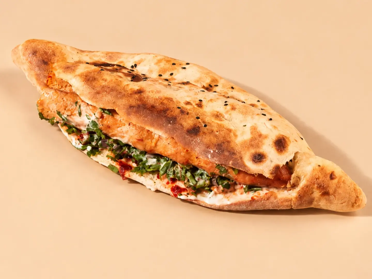 Chicken Kebab In Iraqi Bread