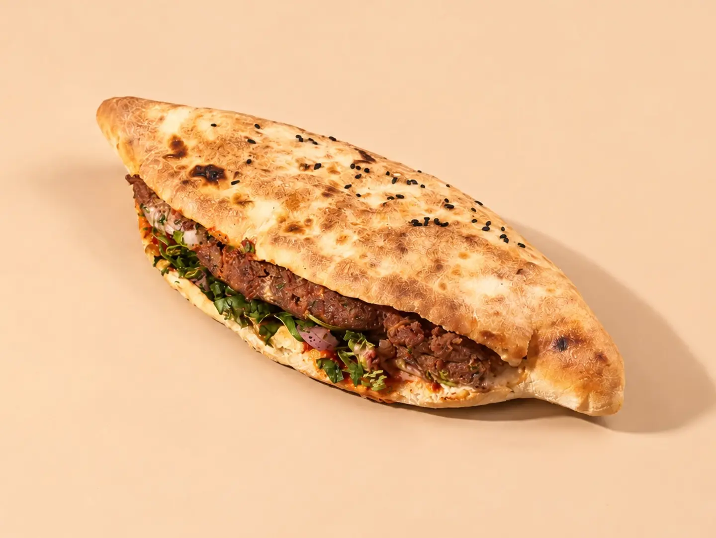 Meat Kebab In Iraqi Bread