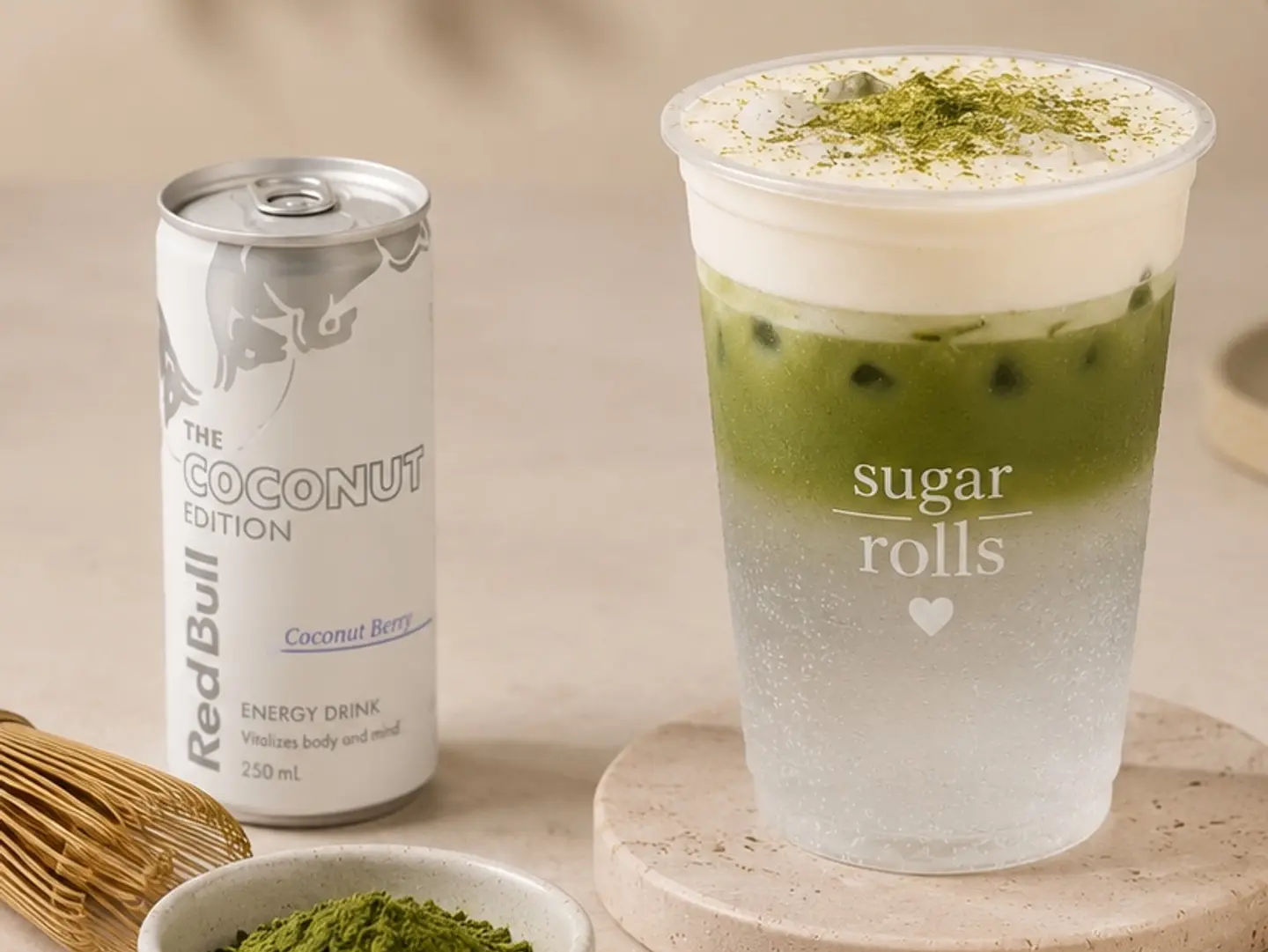 Matcha Red Bull Coconuts