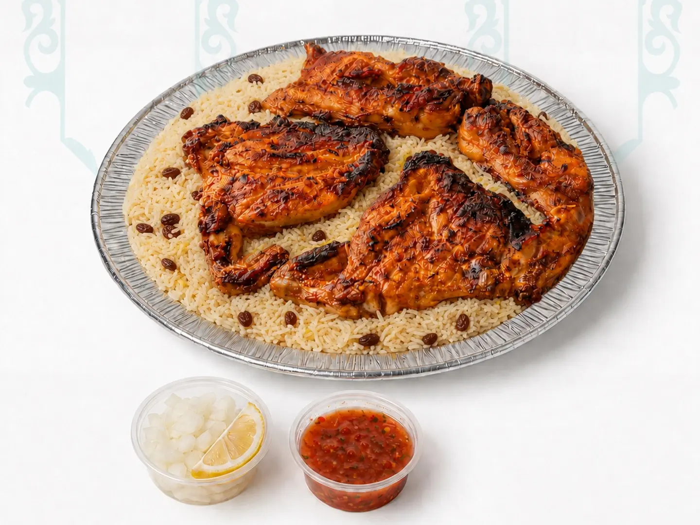 Charcoal Chicken With Rice - Half Chicken