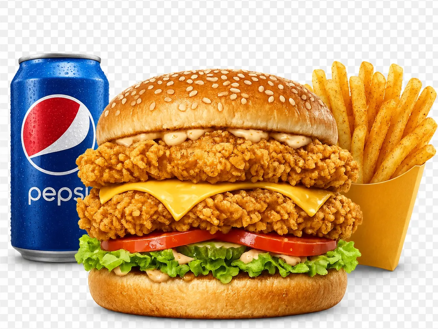 Double Zinger Cheeseburger Meal