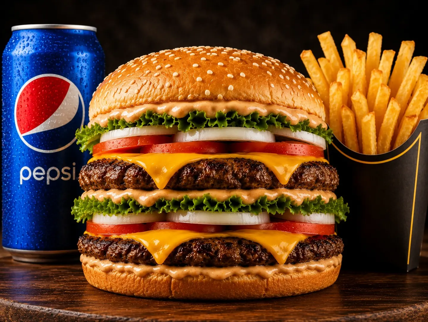 Double Meat Burger With Cheese Mael