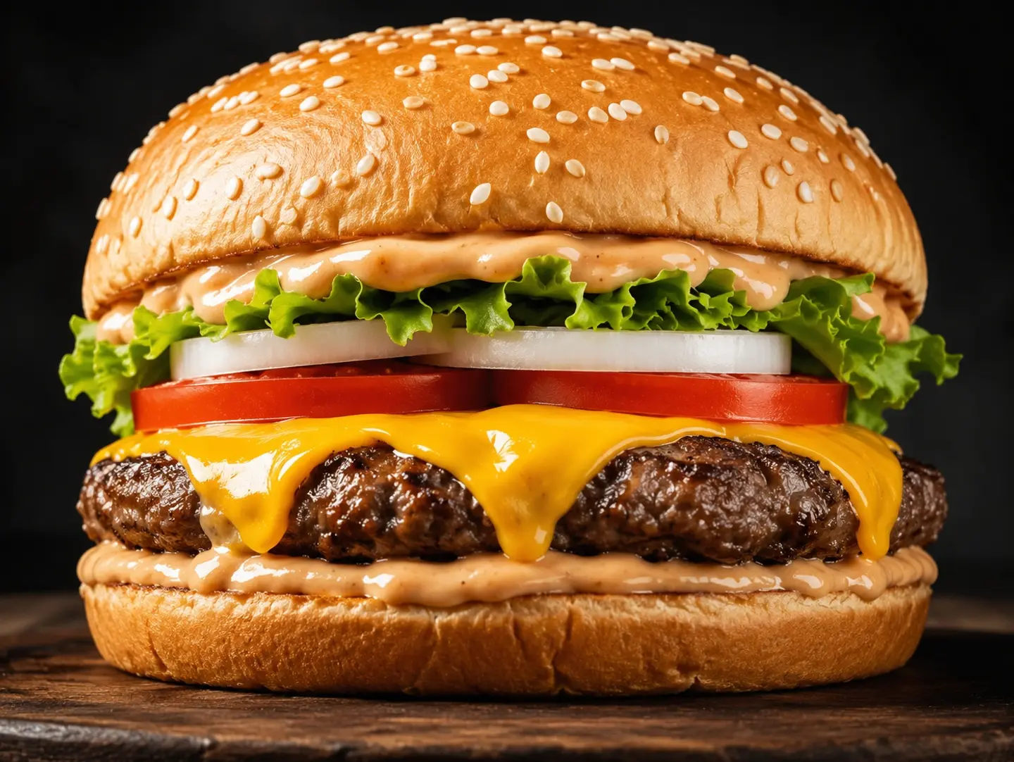 Beef Burger With Cheese