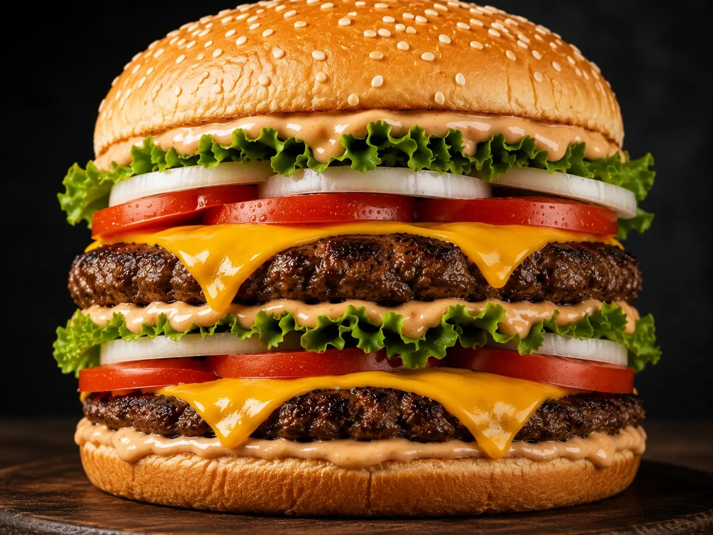 Double Meat Burger With Cheese