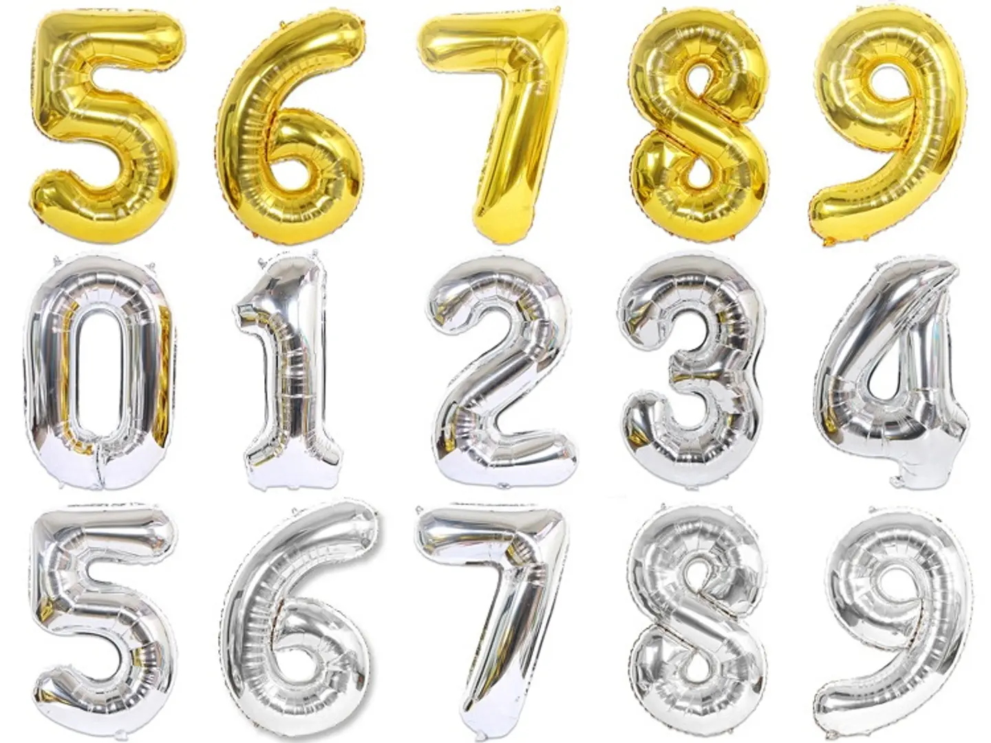 Helium Number Balloon