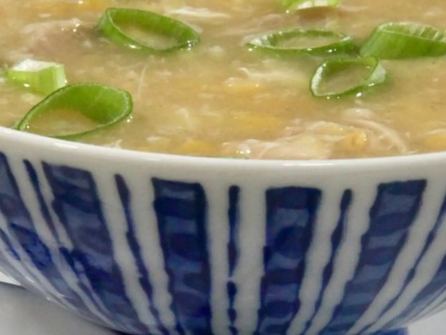 شوربة الدجاج بالذرة - نصف