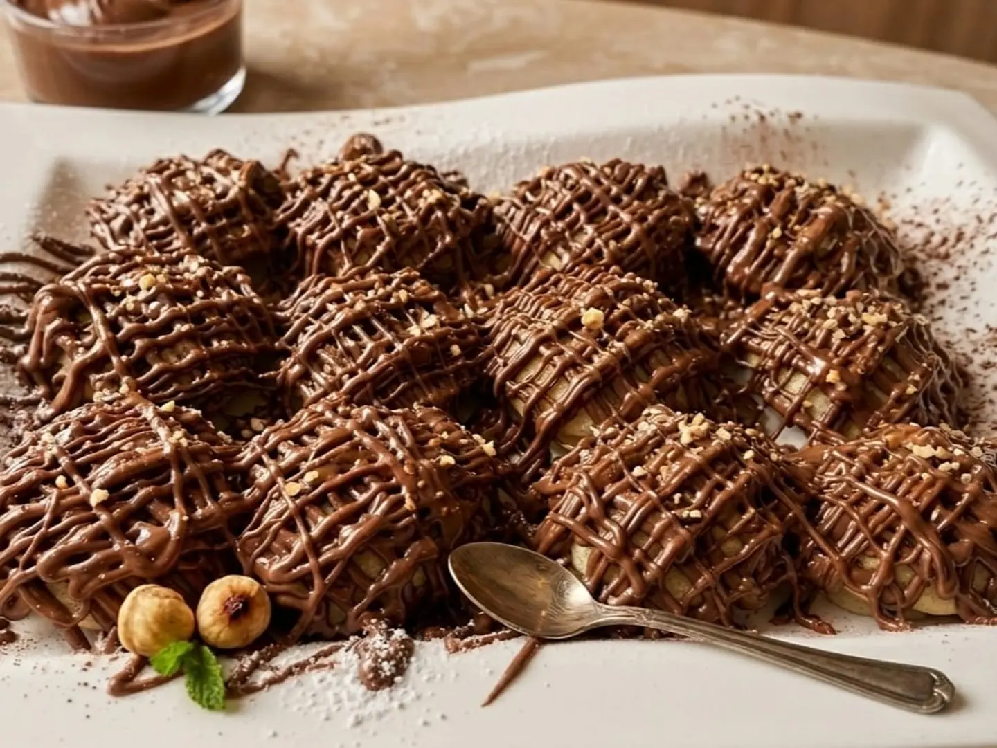 Mini Pancake With Nutella