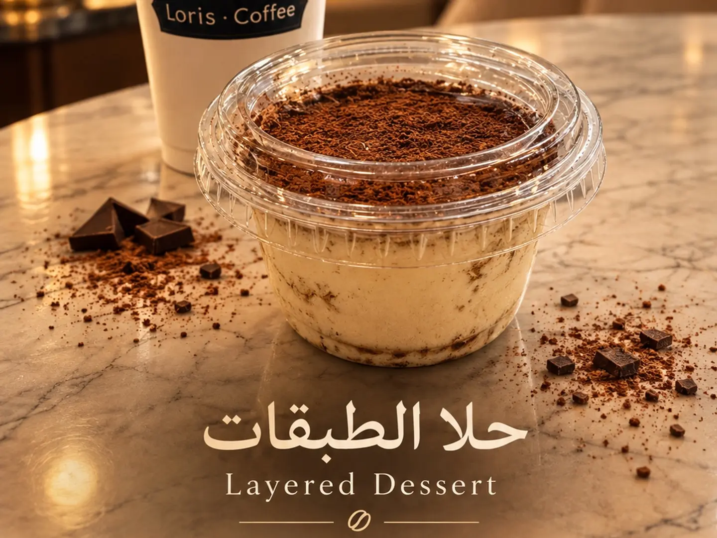 Sweet Layers With Biscuits, Cream And Caramel