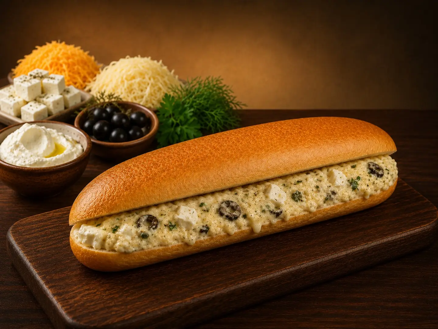 Creamy Mediterranean Sandwich