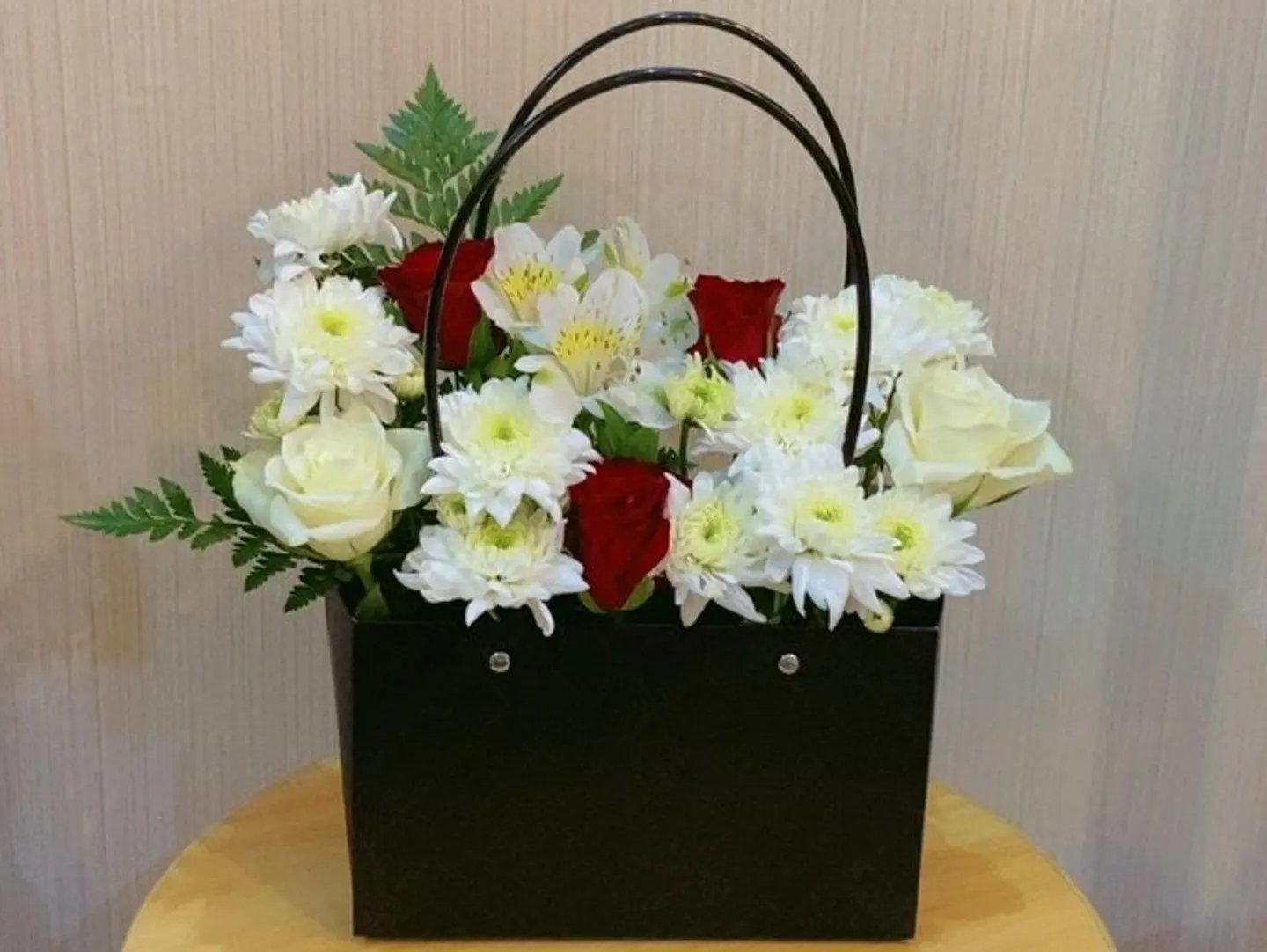Natural Flowers In A Black Bag. 23