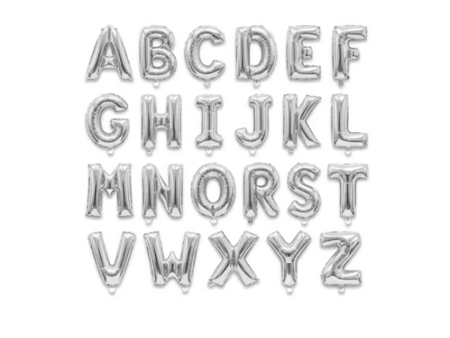 Helium Letter Balloon   Silver