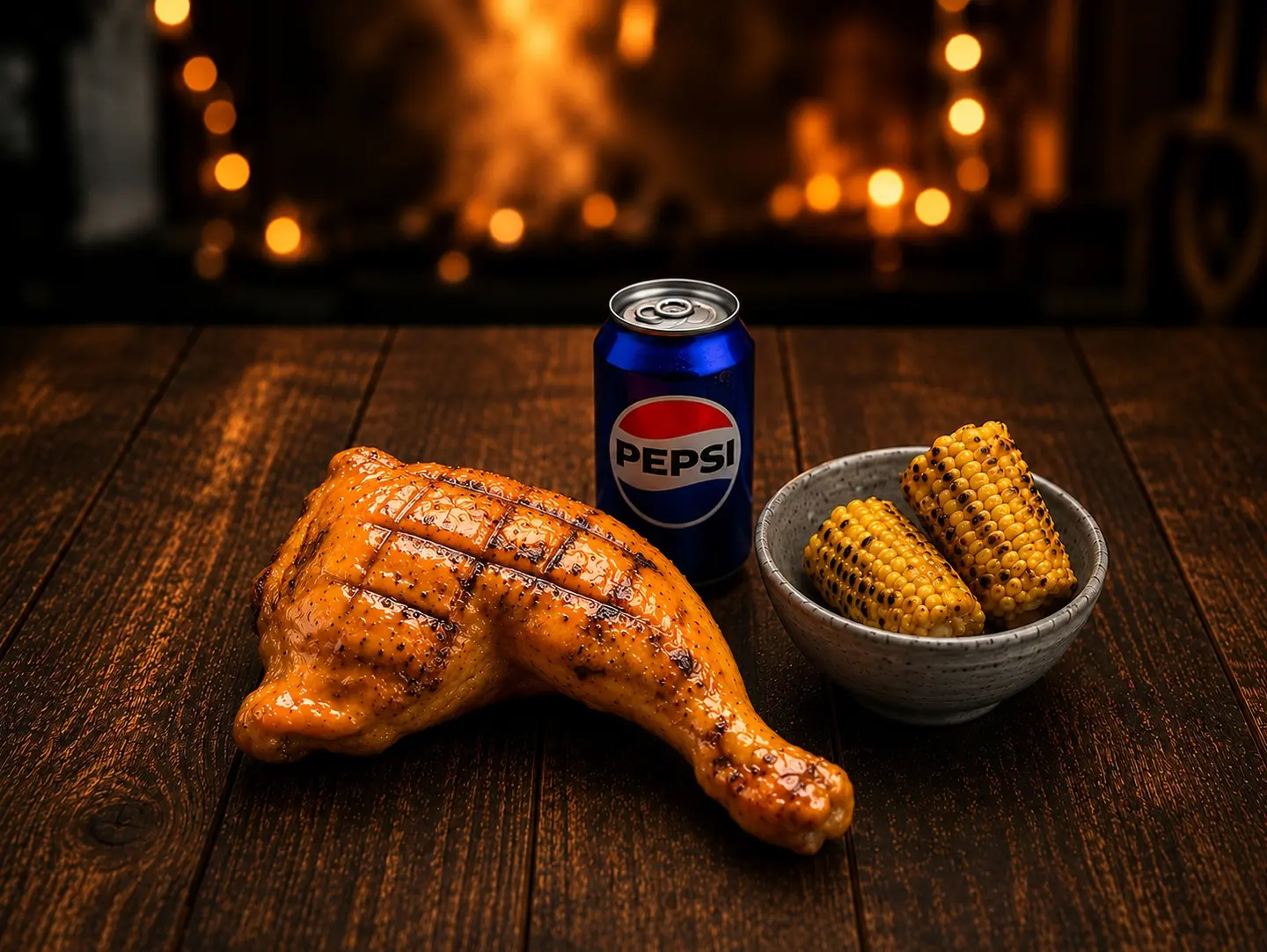 Quarter Chicken With 1 Side & 1 Can Drink