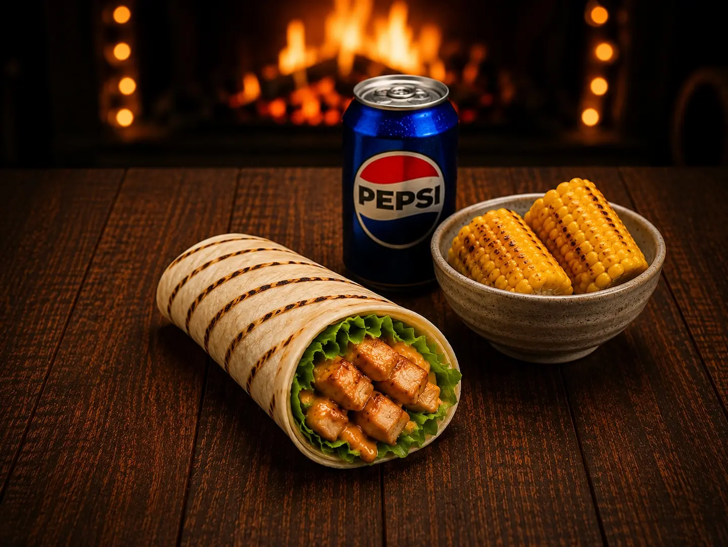Piri Piri Chicken Wrap With 1 Can & 1 Can Drink