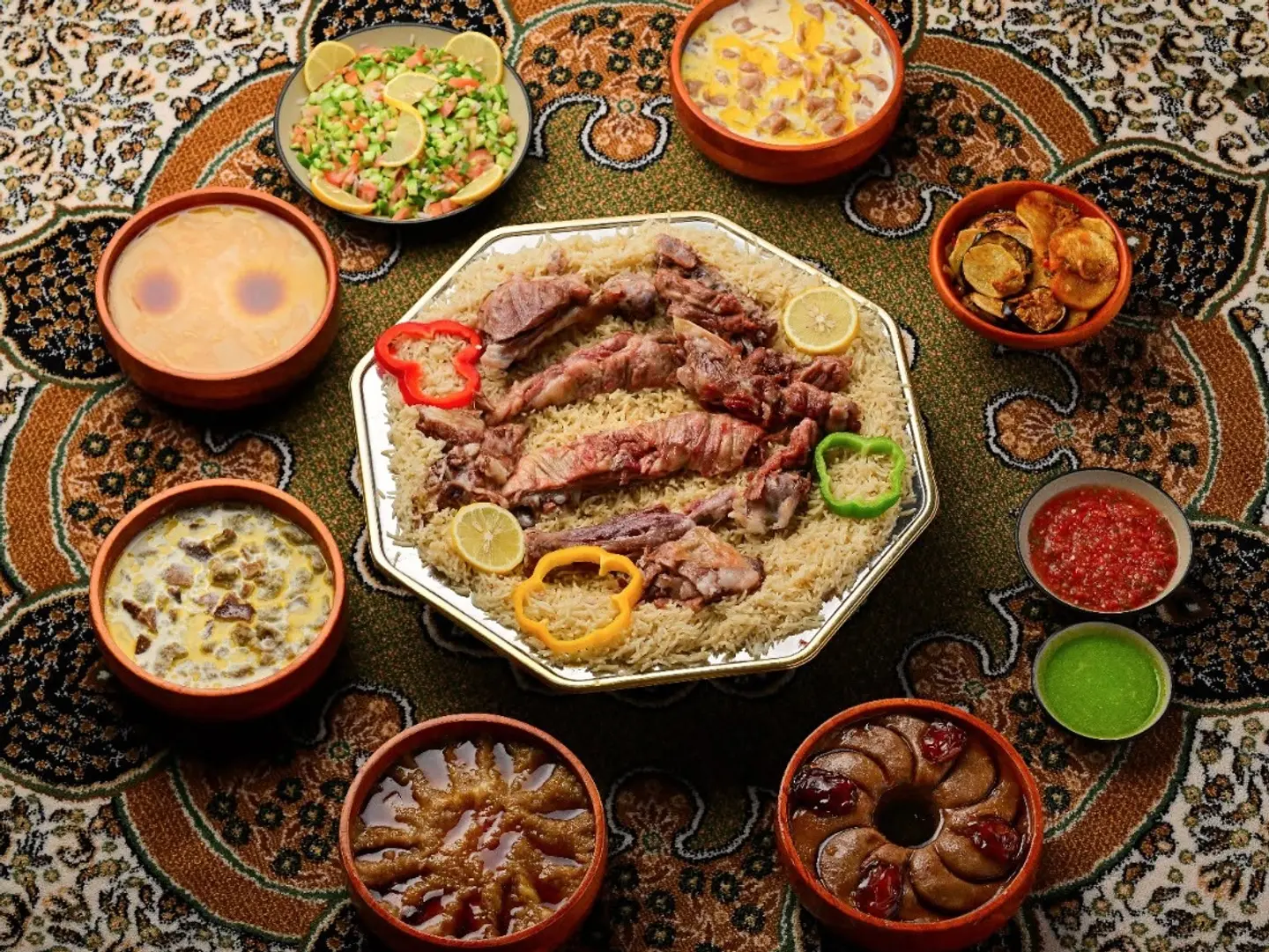 ربع تيس حنيذ