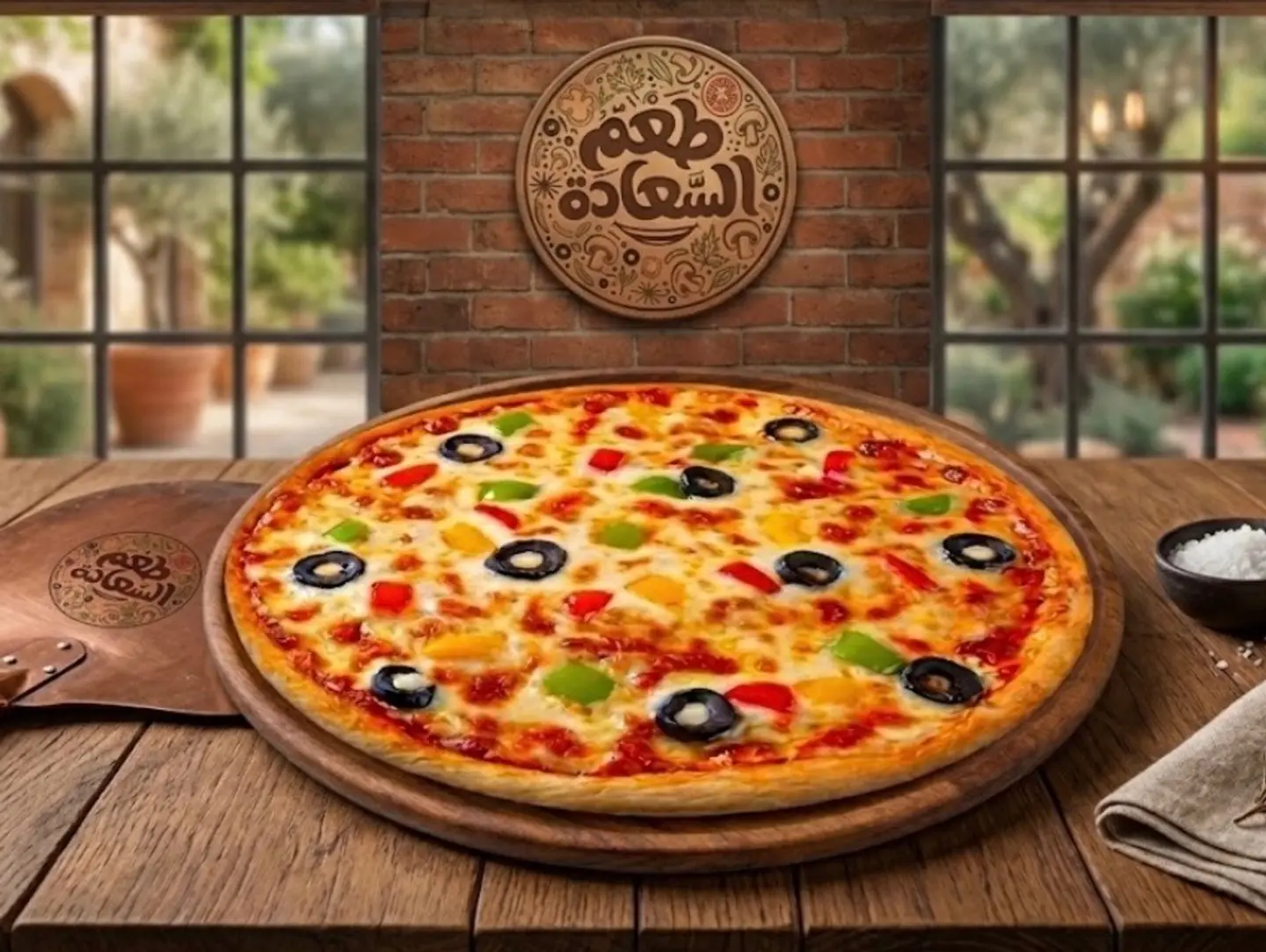 Vegtable Pizza - Middle
