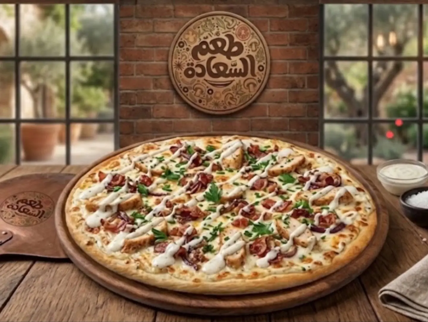 Mixed Chicken Pizza - Middle