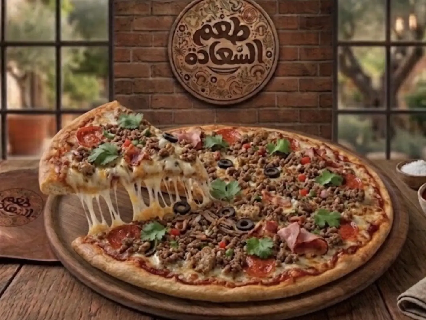 Mixed Meat Pizza - Middle