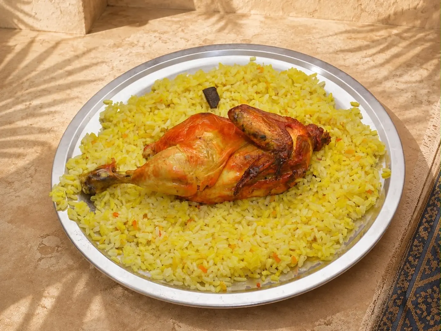 Half A Chicken Mandi With Rice