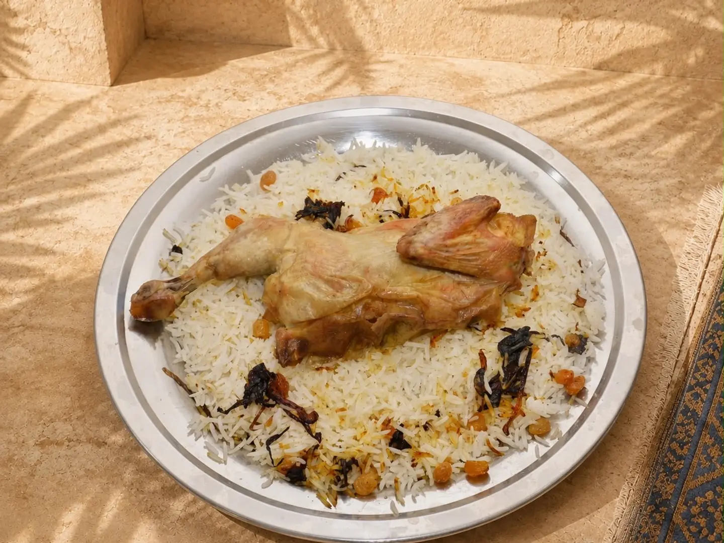 Half A Chicken On Charcoal With Rice