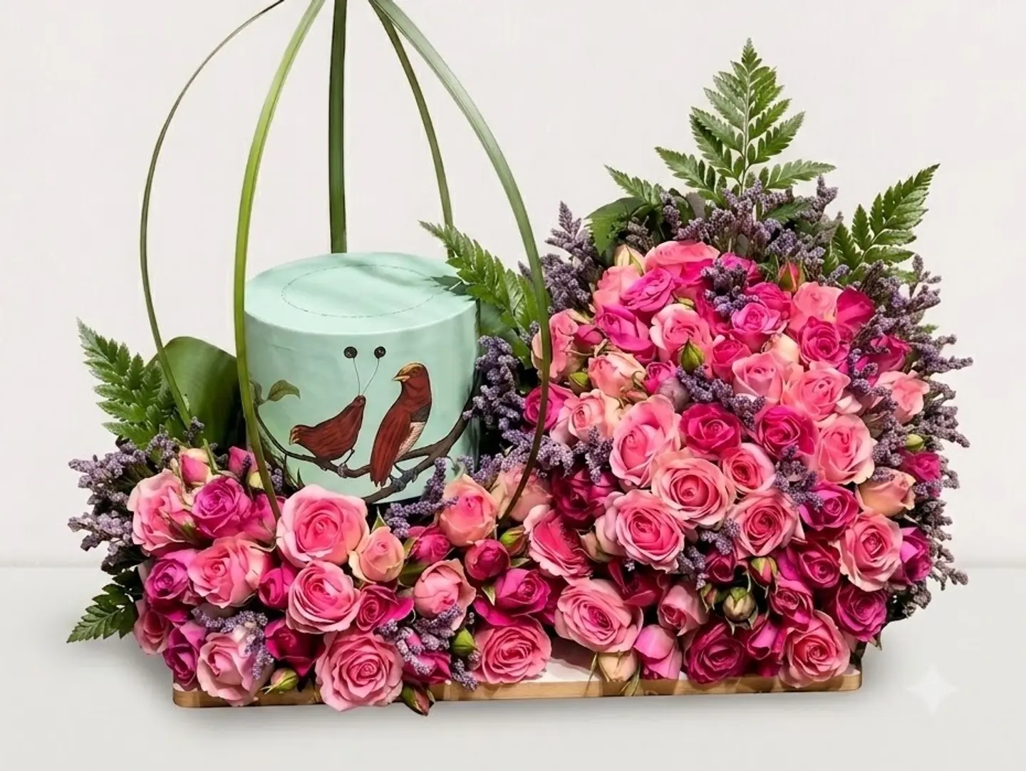 Luxury Rose Basket With Chocolate