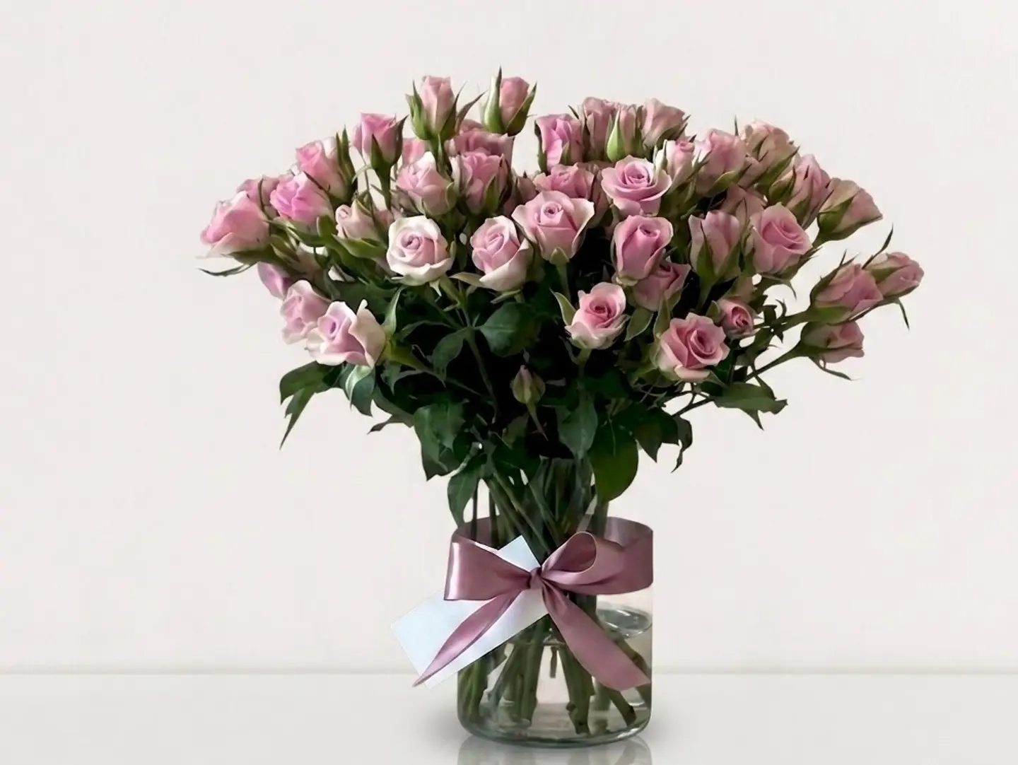 Lilac Roses Vase