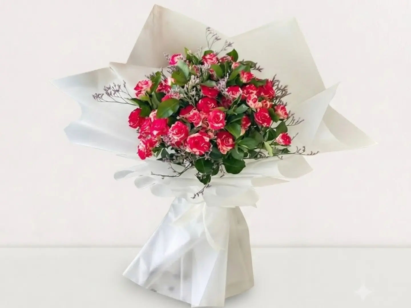 Red & Pink Spray Roses