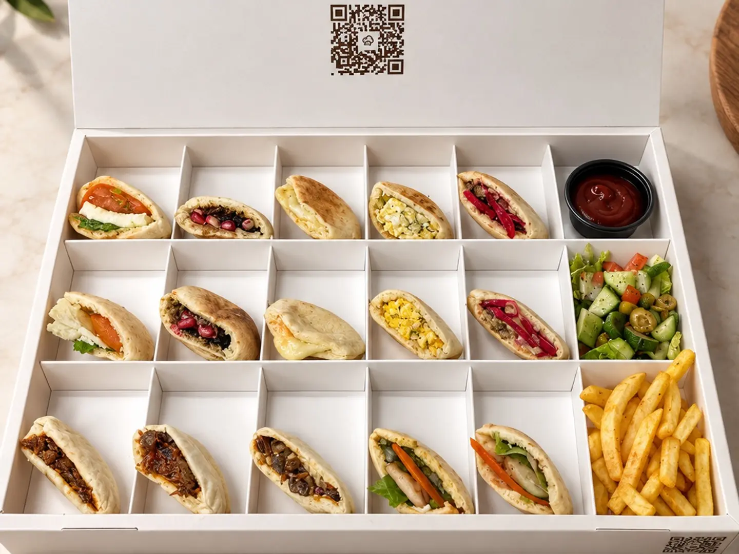 Mini Sandwich Box 15 Pcs