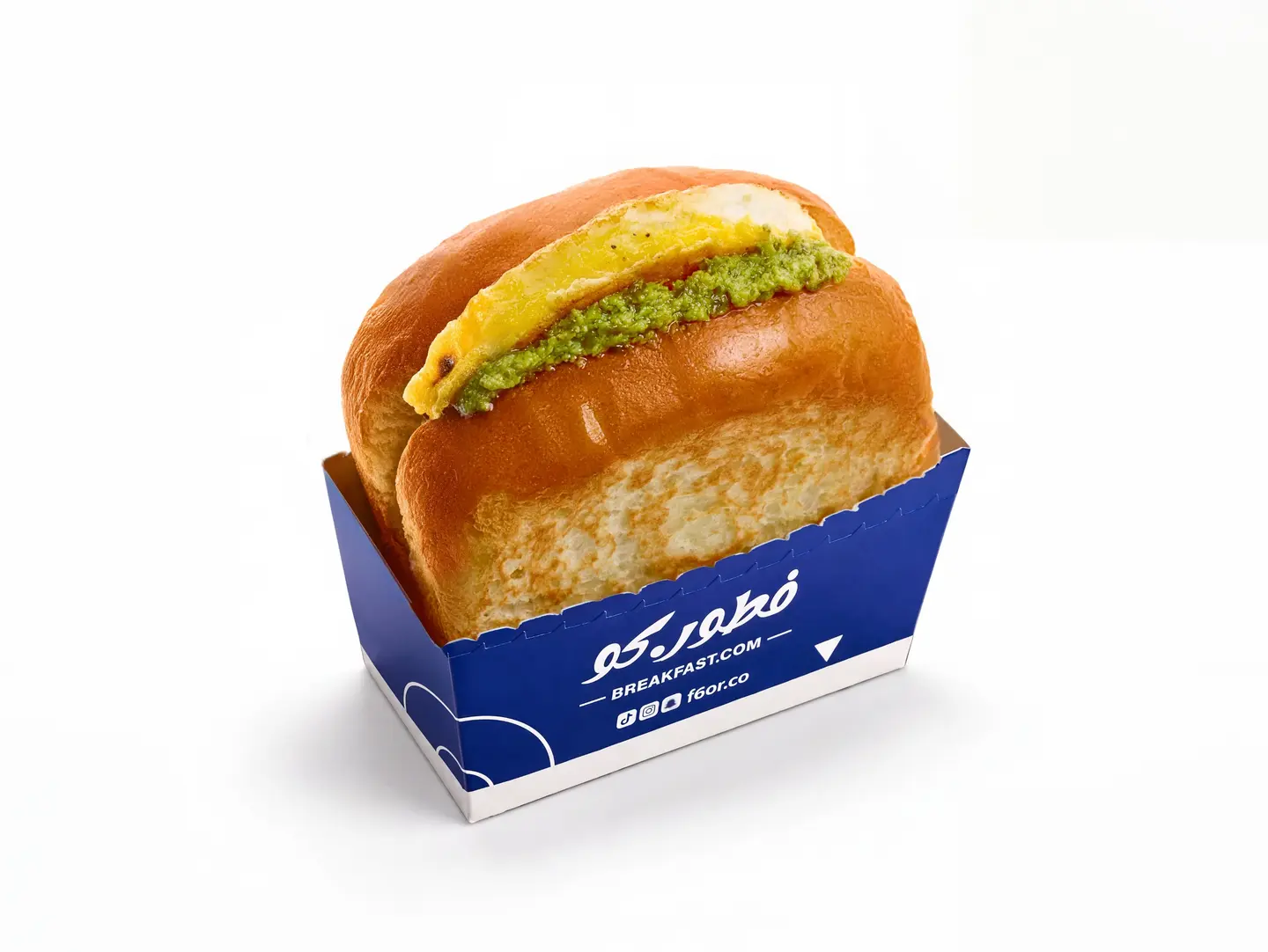Pesto Eggs Brioche