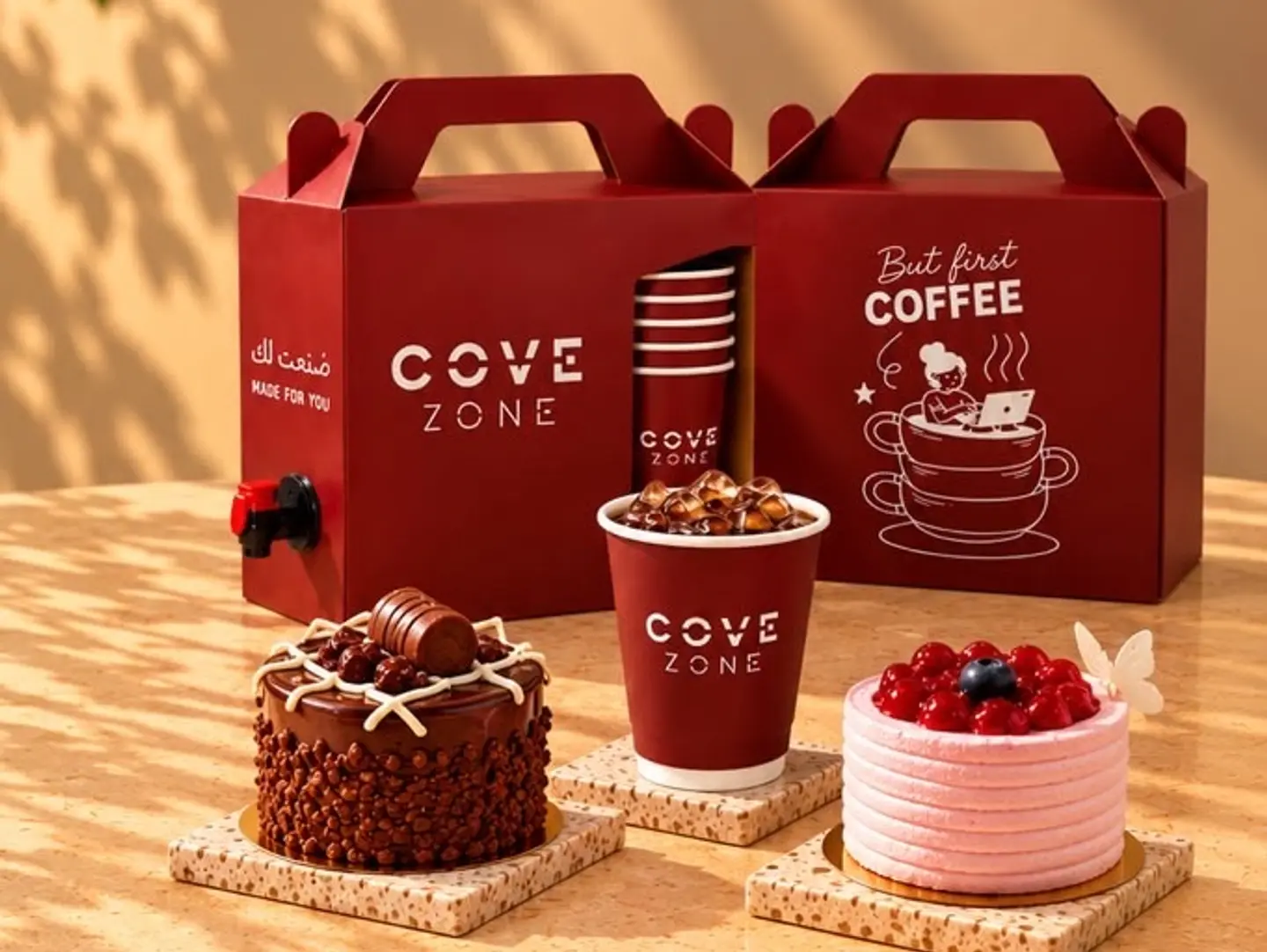 Combo Cove Zone Coffee Box 1 L And Two Cakes