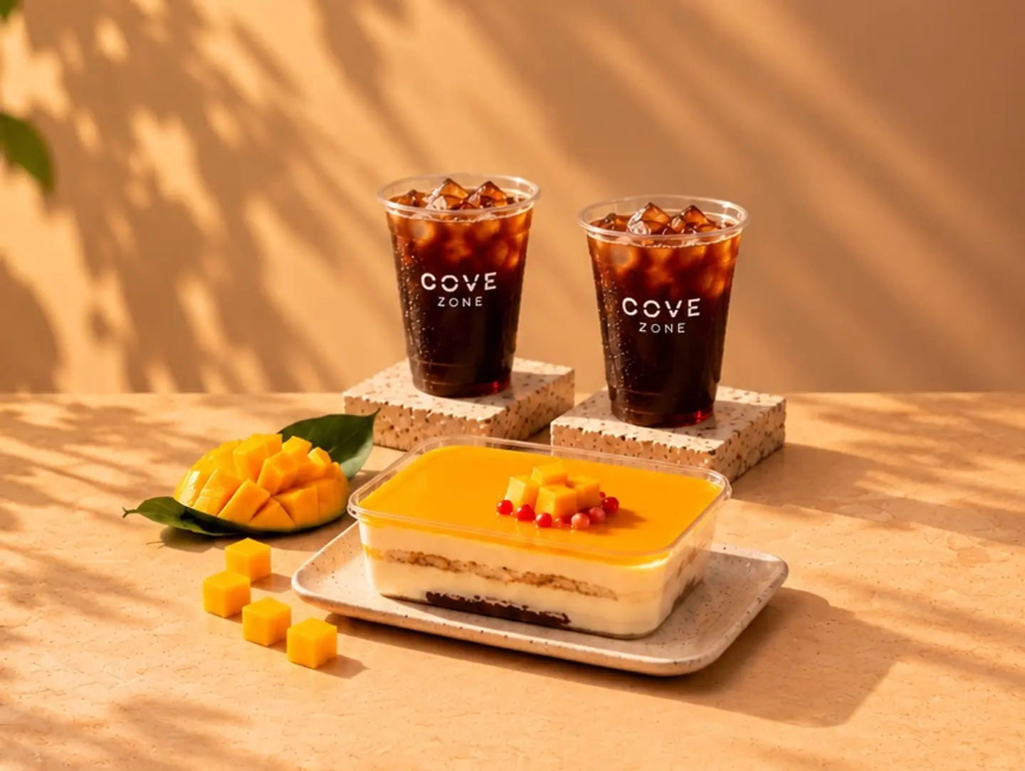 Mango Truffle With Two Large Iced Coffee Day