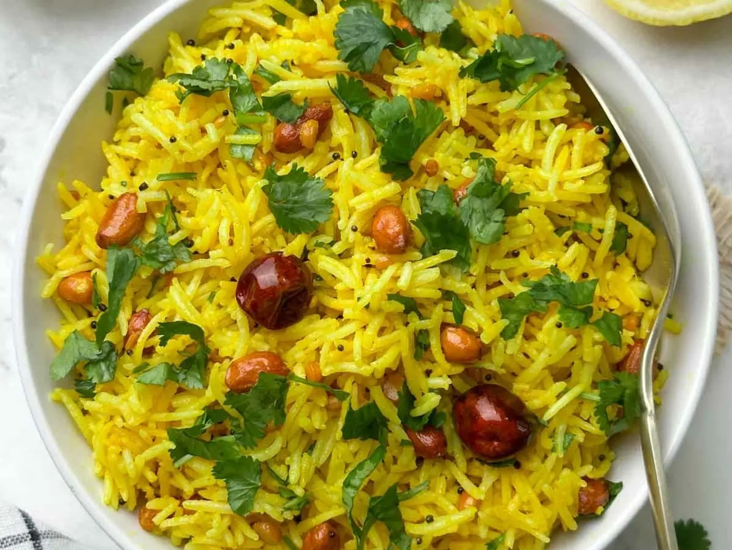 أرز بالليمون