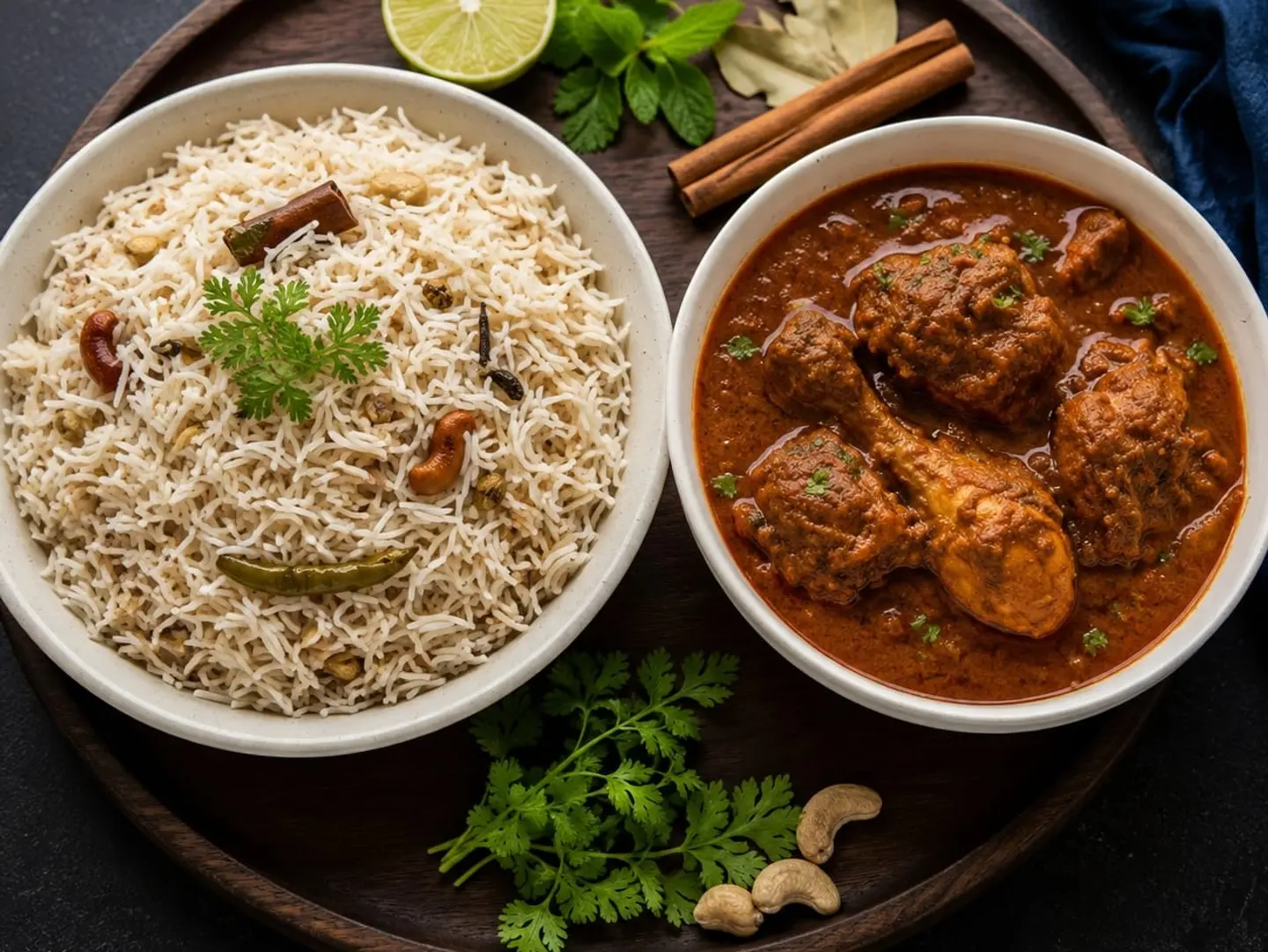 Bagara Dalcha & Chicken Curry