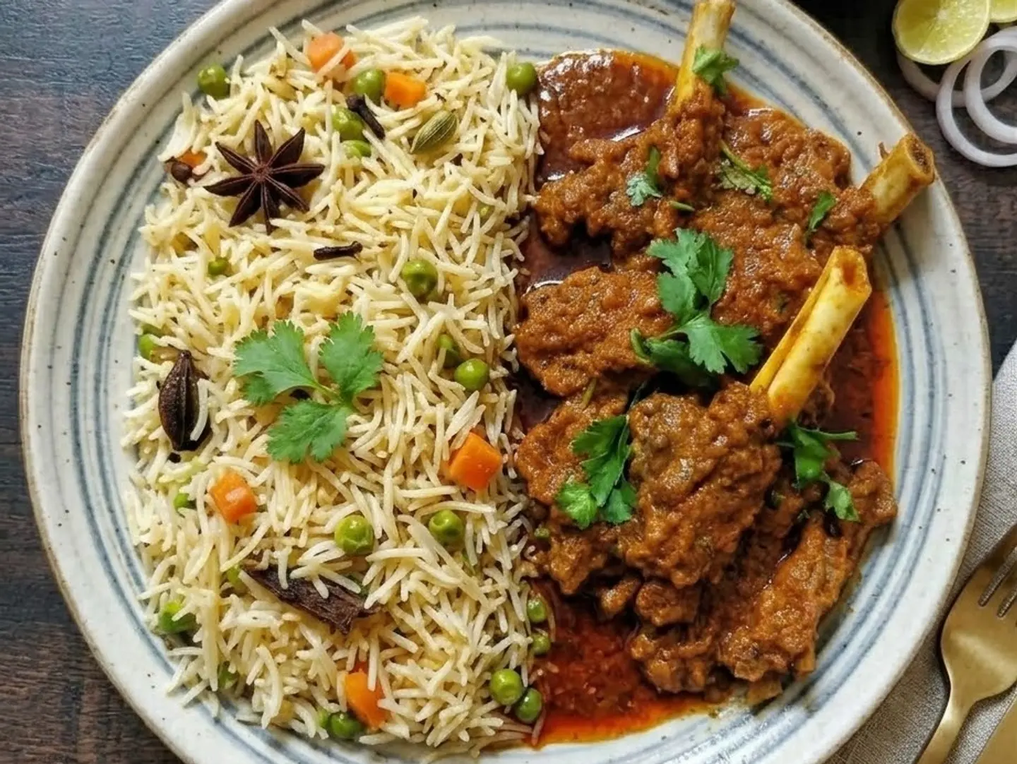 Mutton Chop & Pulao