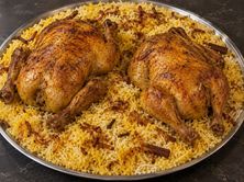 وجبة عائلية حبتين دجاج مع الرز