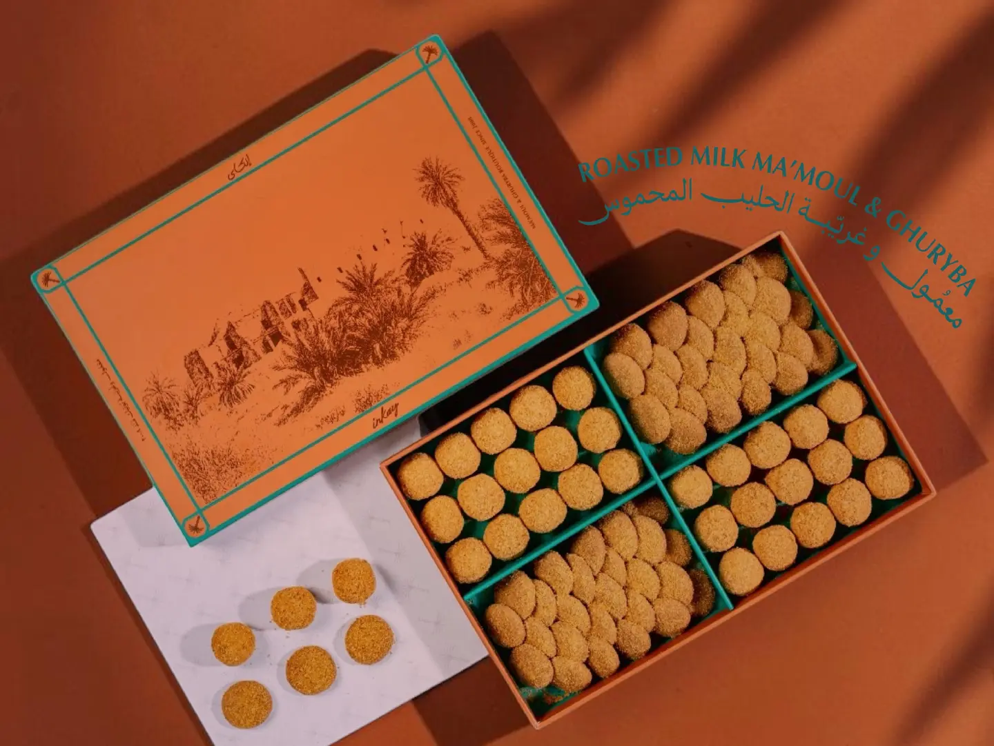 Roasted Milk Ma'moul & Ghurayba