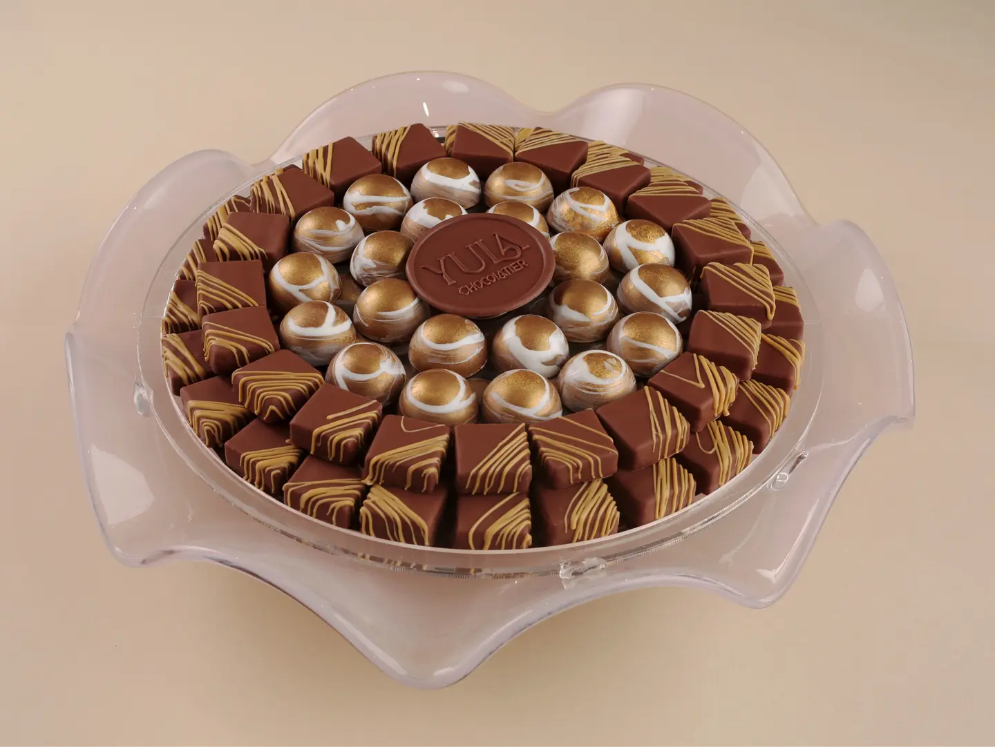 Pink Glass Tray