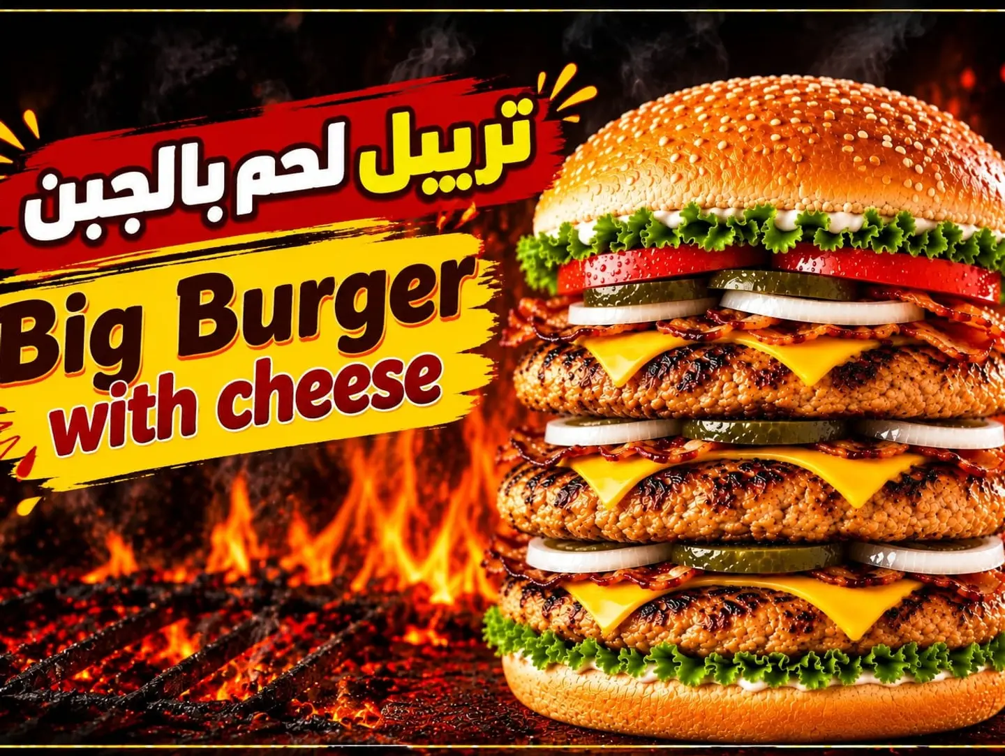Big Beef Burger With Cheese