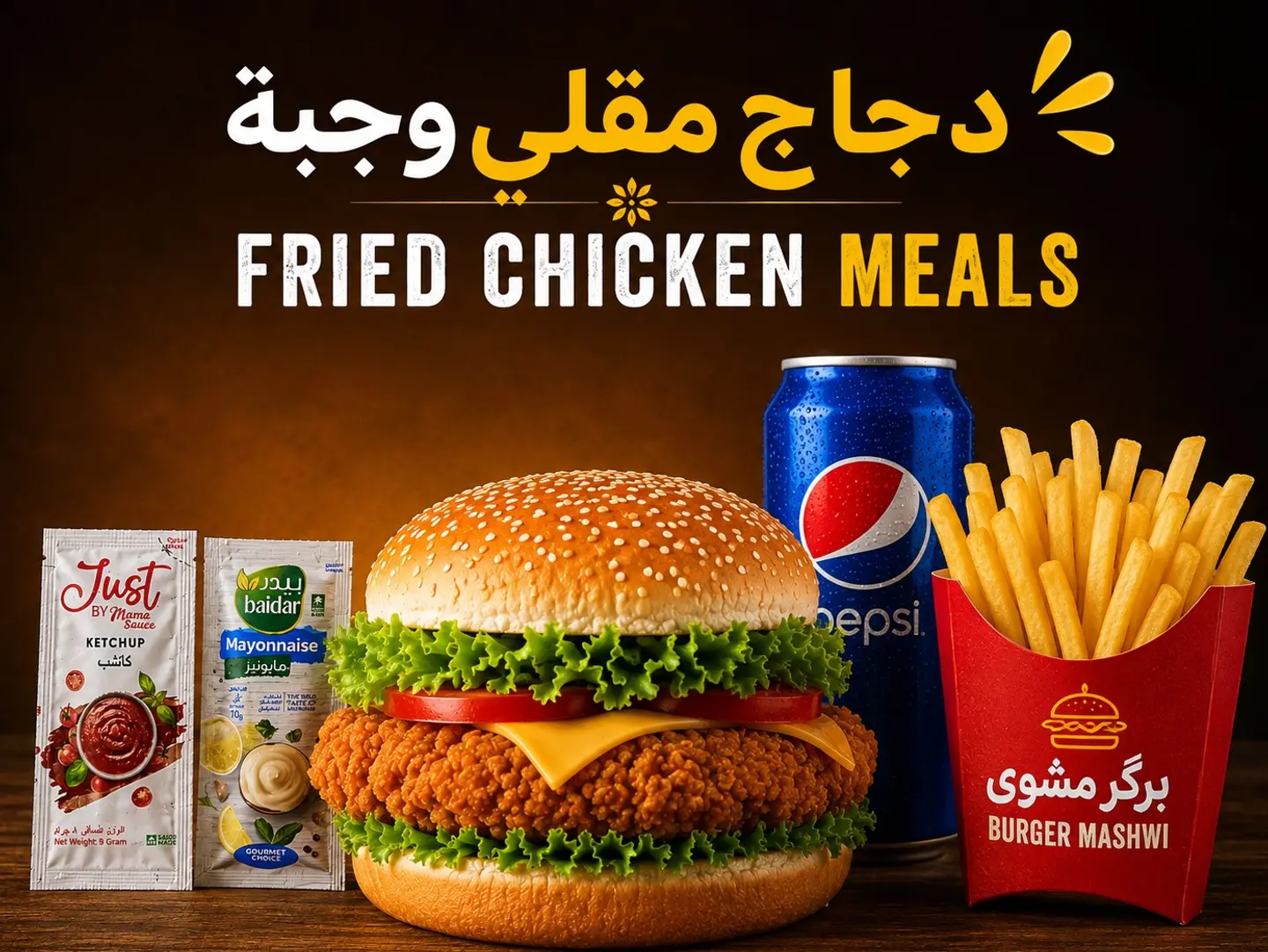 Fried Chicken With Cheese Meals