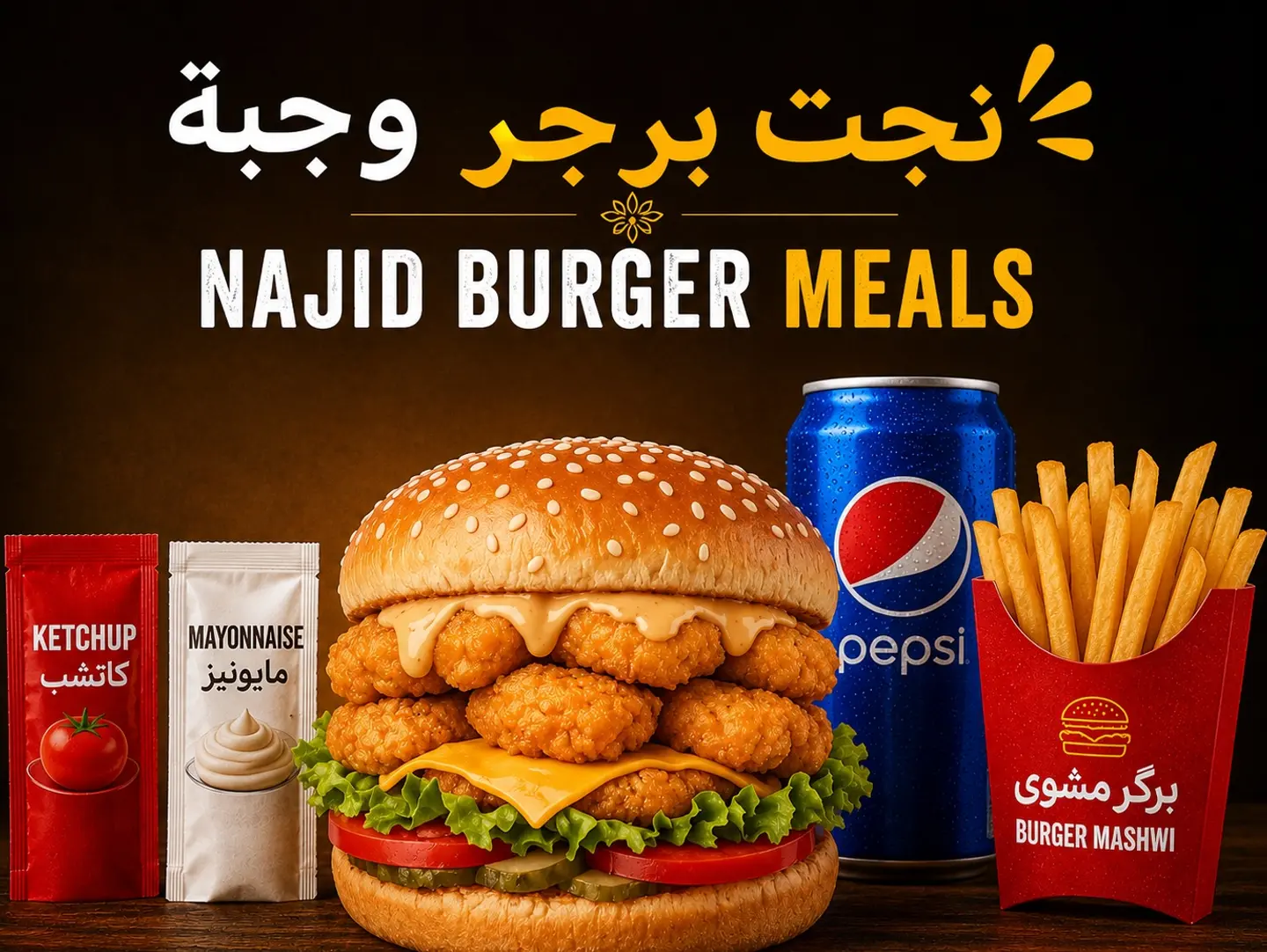 Najid Burger With Cheese Meals