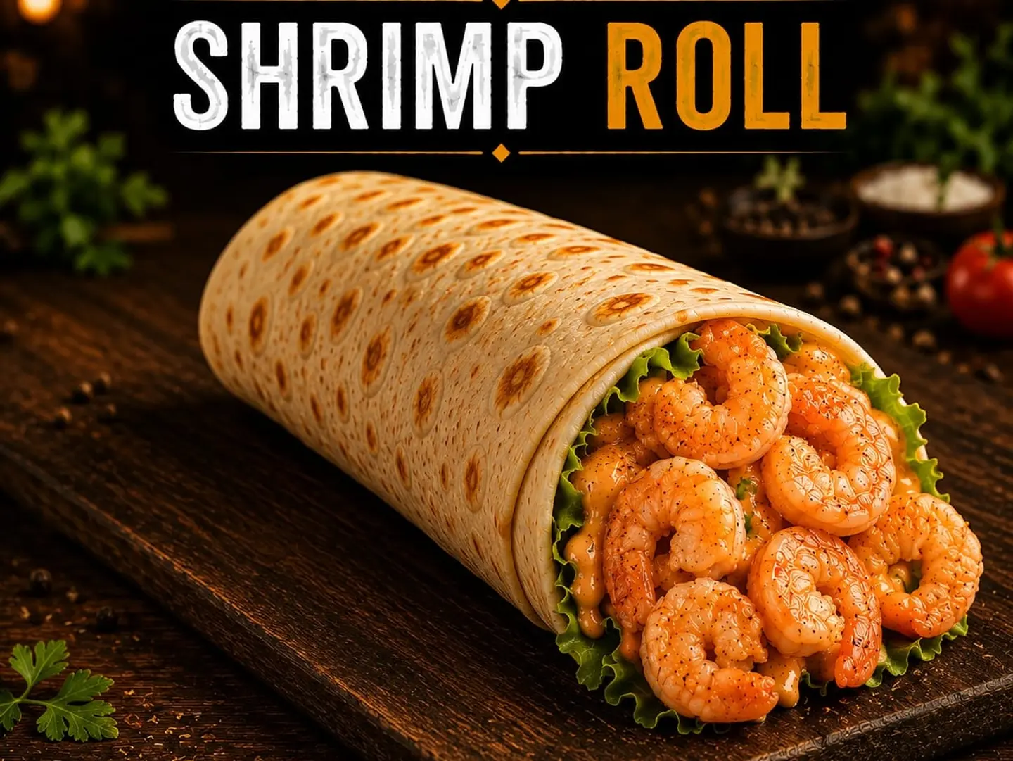 Shrimp Roll Sandwich With Cheese