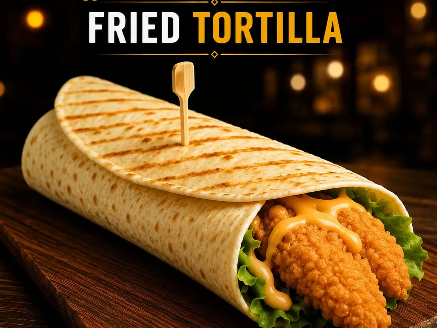Fried Tortilla Sandwich With Cheese