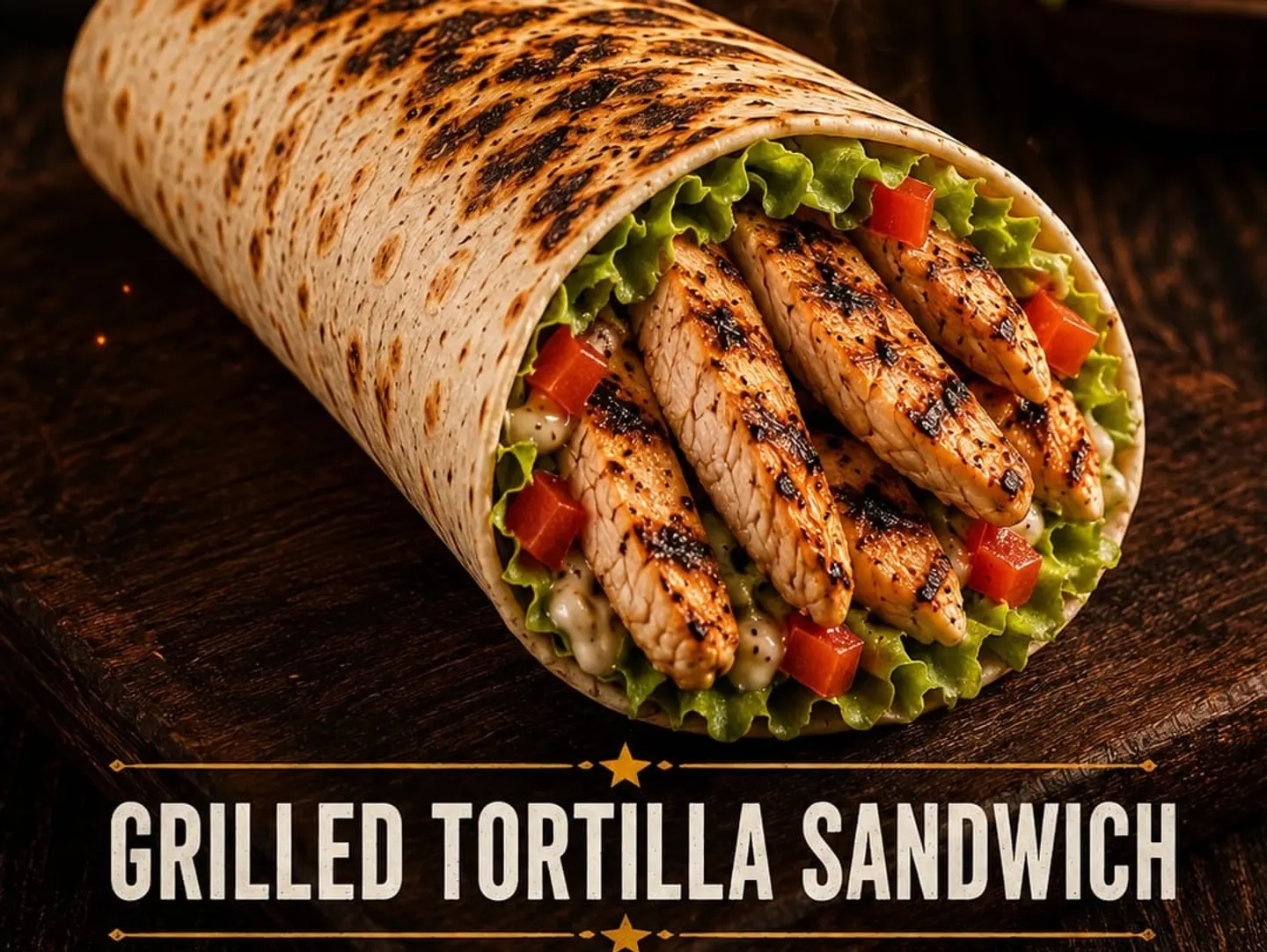 Grilled Tortilla Sandwich With Cheese