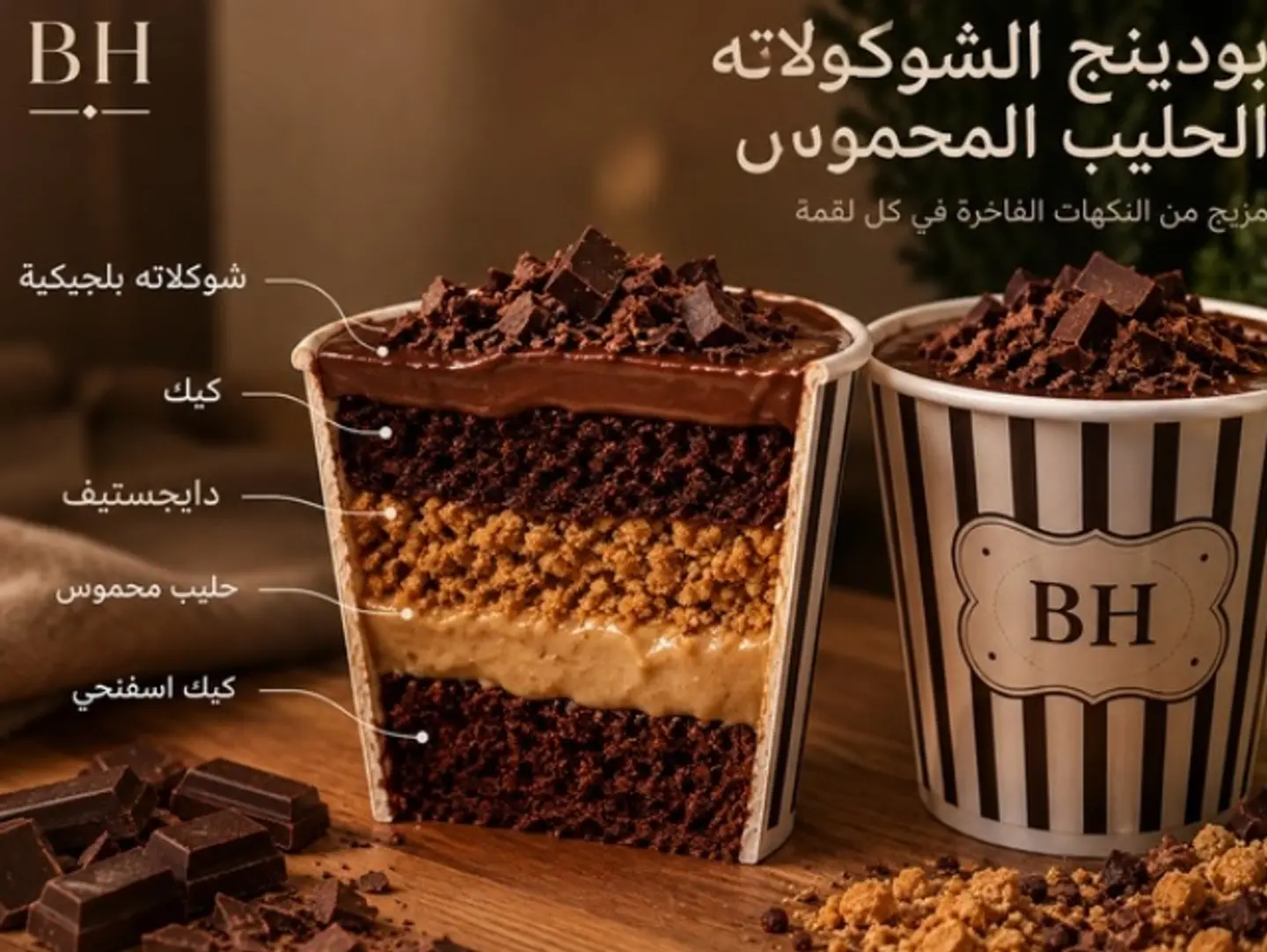 Chocolate Pudding With Toasted Milk Small