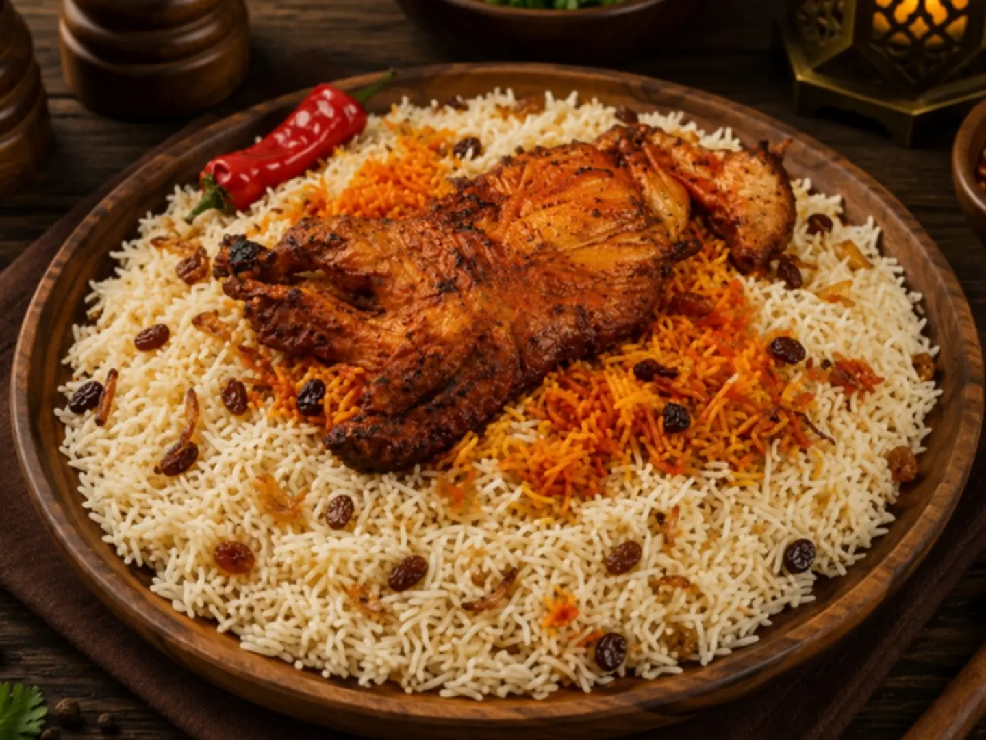 White Rice With Half Chicken